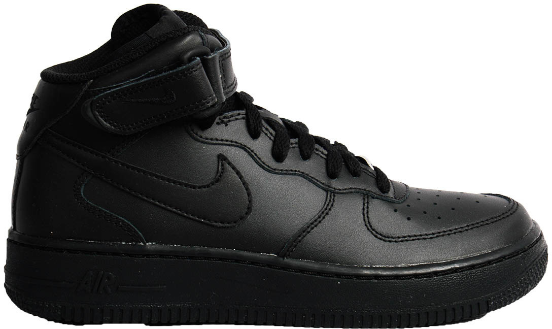 Nike Air Force 1 Mid GS All Black czarny 314195-004