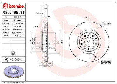 BREMBO 09.C495.11 09.C495.11