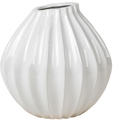 Broste Copenhagen Broste Copenhagen - Wazon Wide Ivory M 9750