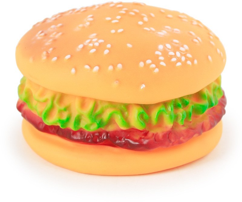 PETSTORY HAMBURGER GRYZAK Gumowa Zabawka Piszcząca dla Psa 9cm  od 95zł +DO 3% ZWROTU W PROGRAMIE LOJALNOŚCIOWYM 021101