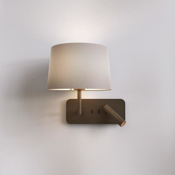 Astro Lighting Kinkiet Side by Side Grande USB brąz 1406012