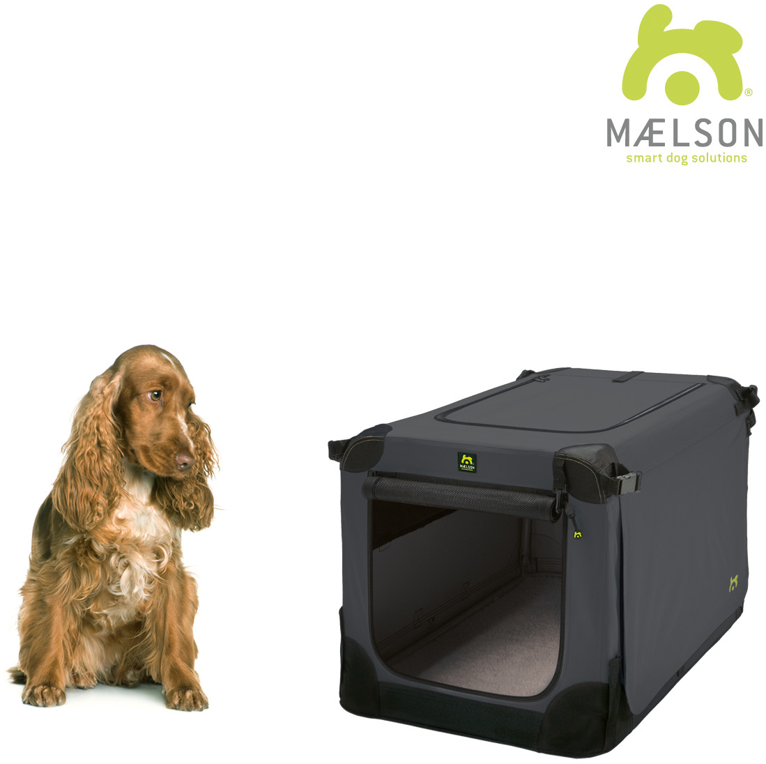 Maelson Přepravka Soft Kennel černá antracitová vel 72