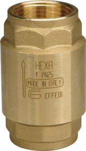 Effebi EFFEBI HEXA Zawór zwrotny z plastikowym grzybkiem 1 1/2