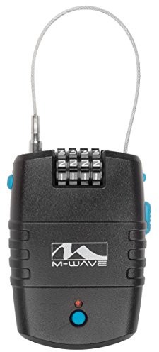M-Wave Lock n Roll 230054 zabezpieczenie rowerowe z kodem i alarmem (90 db) 230054