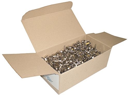 Wedo 1123000 worek wzory Clip (głowa okrągły, schachte ausfhrung (210  3), 1000 sztuk, niklowana, srebrny 1123000
