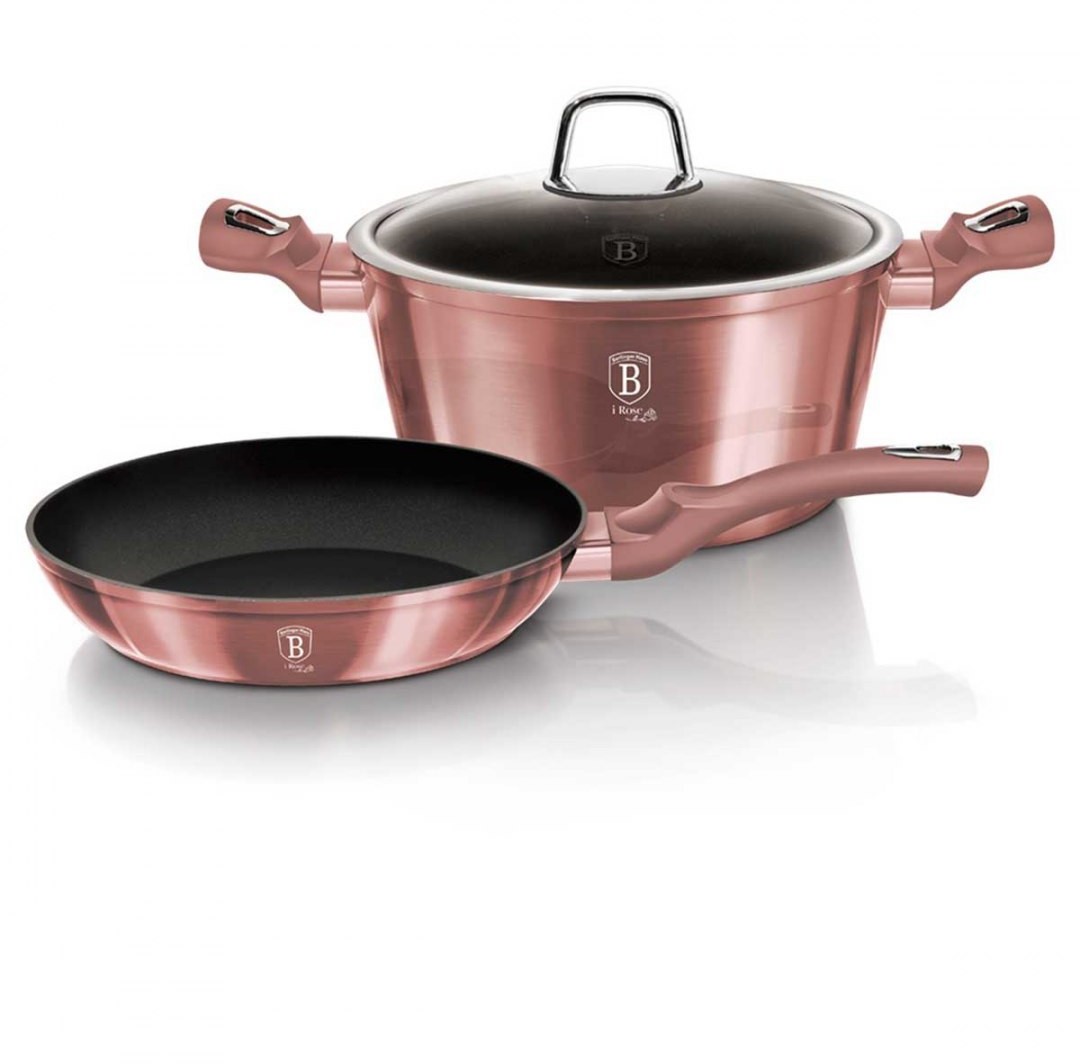 Berlinger Haus KOMPLET GARNKÓW 3 EL. METALLIC i-ROSE BH-6042 BH-6042