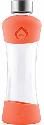 Butelka Equa Active Tangerine do picia L szklana 550 ML i pokrowiec silikonowy na wodę ze szkła borokrzemowego Sport szklana wzornictwo