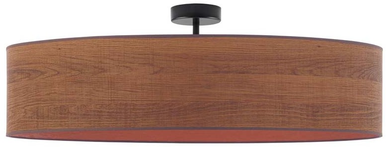 LYSNE Fornirowa lampa sufitowa GRENADA ECO fi - 80 cm ECO - kolor kasztanowy