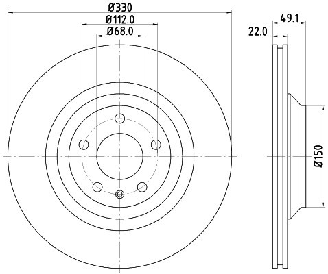 HELLA PAGID Tarcza hamulcowa PAGID 8DD355111-201
