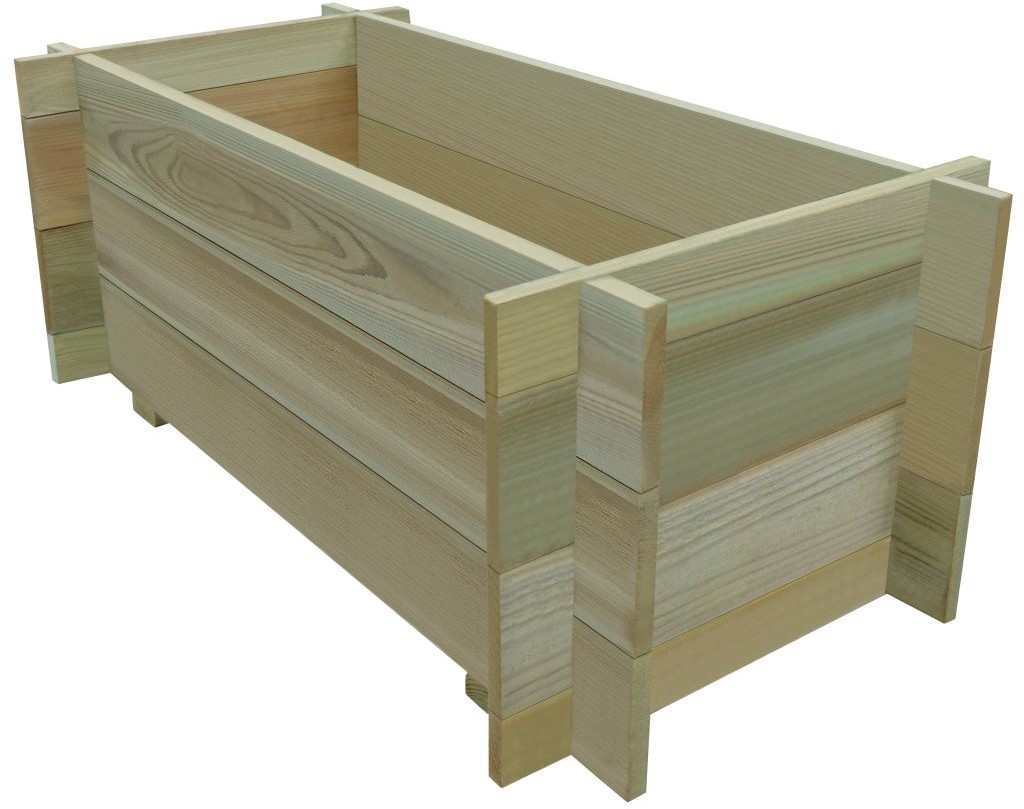 vidaXL Skrzynia ogrodowa, impregnowane drewno sosnowe, 80 cm