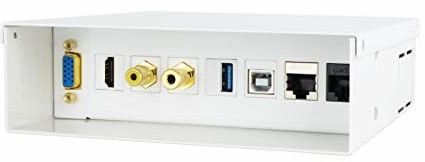 Nano Cable Nanocable 10.35.0003 - Multimedia puszka przyłączeniowa ścienna VGA+HDMI+JACK3.5+RCA+USB3.0+USB2.0+2xRJ45, biała 10.35.0003