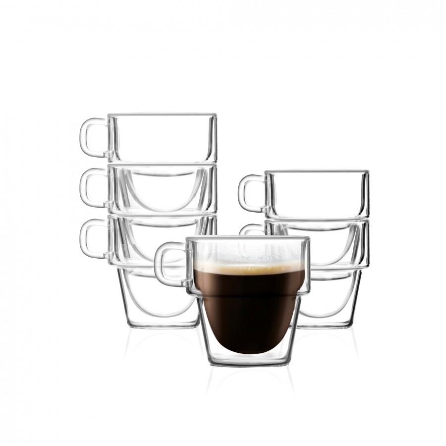 Vialli Design Szklanki termiczne do espresso 6szt 150ml Senso 27435 27435