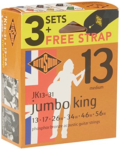 Rotosound JK 13-31F gitara akustyczna ze szlufką, 3 sztuki JK13-31F