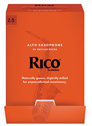 Rico D'Addario Woodwinds by D'Addario Alto Saksofon trzcinki, grubość 2,5, 50 sztuk RJA0125-B50