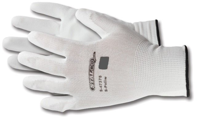 Rękawice robocze Białe cienkie Stalco S-poli W 7