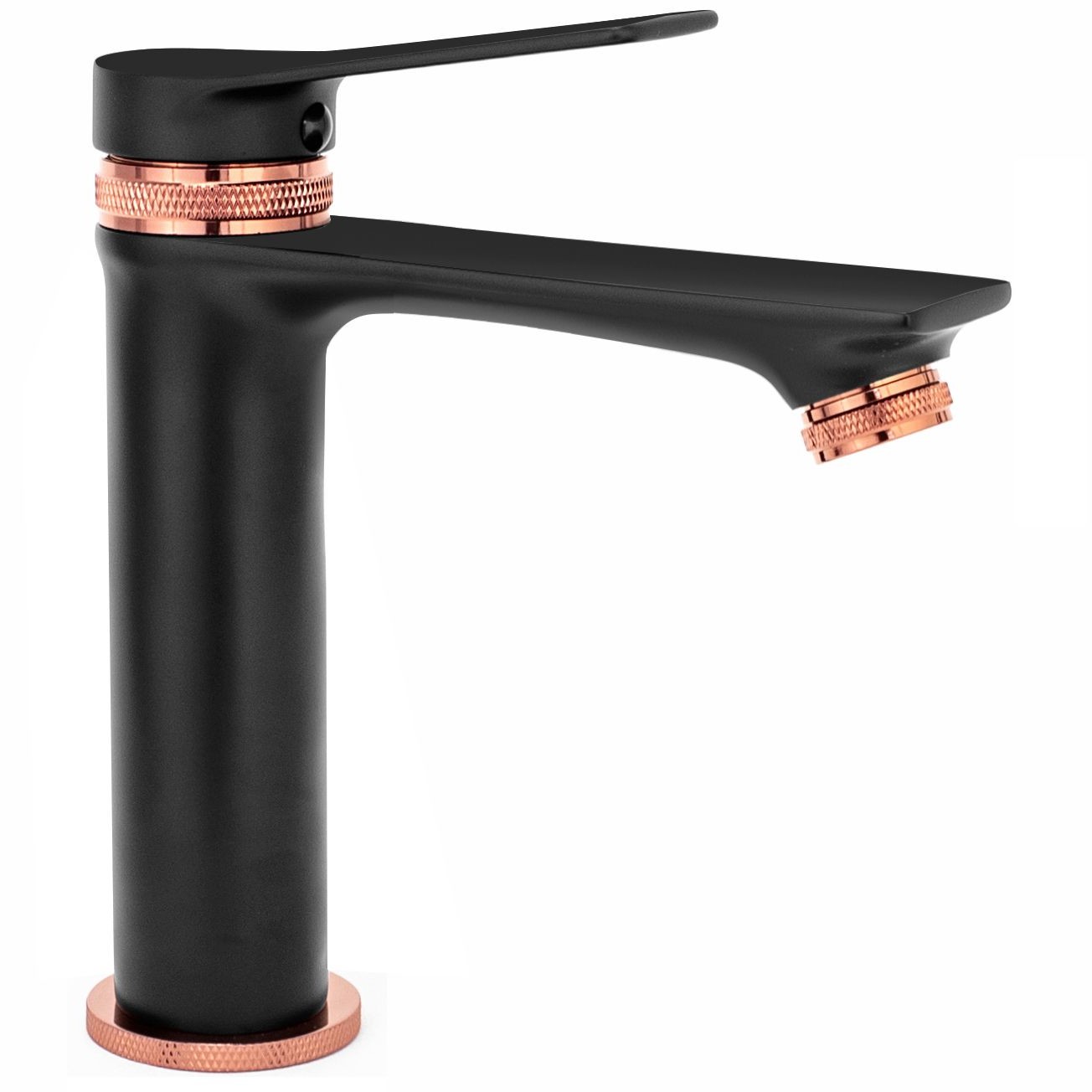 Rea Bateria umywalkowa Viral Black Rose Gold Niska B2025