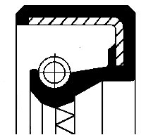 CORTECO Pierścień uszczelniający wału, różnicowy CORTECO 20018033B