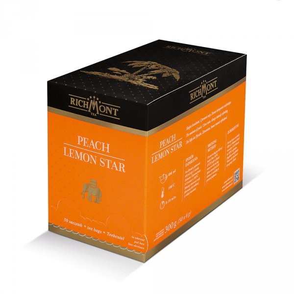 Richmont Peach Lemon Star 50x6g herbata w saszetkach