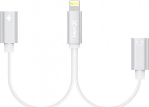 Xlayer Adapter USB  Dual Lightning Adapter 1x Lightning auf 2x Lightning White 214360