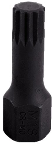 KS Tools 515.1166 1/2 cala specjalna nasadka na bity do śrub wielozębowa (XZN) klucz nasadowy, długie, siła M18 515.1166