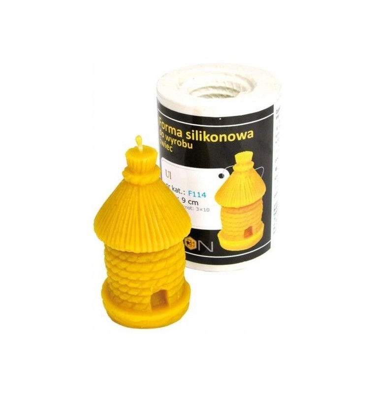 Forma silikonowa Ul wys. 9cm do swiec z wosku pszc