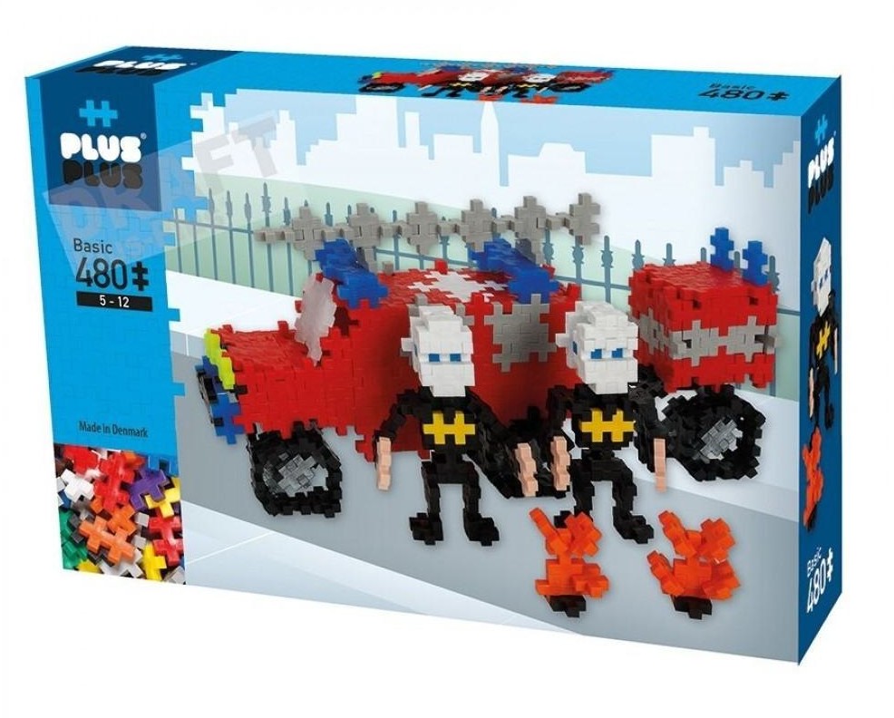 Plus Plus Klocki  Mini 480 el Wóz Strażacki 8402222668