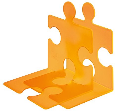 Han podpórka do książek/na płyty, w kształcie puzzla, stabilna i elegancka Można go dowolnie łączyć, zestaw zawiera 2 sztuki