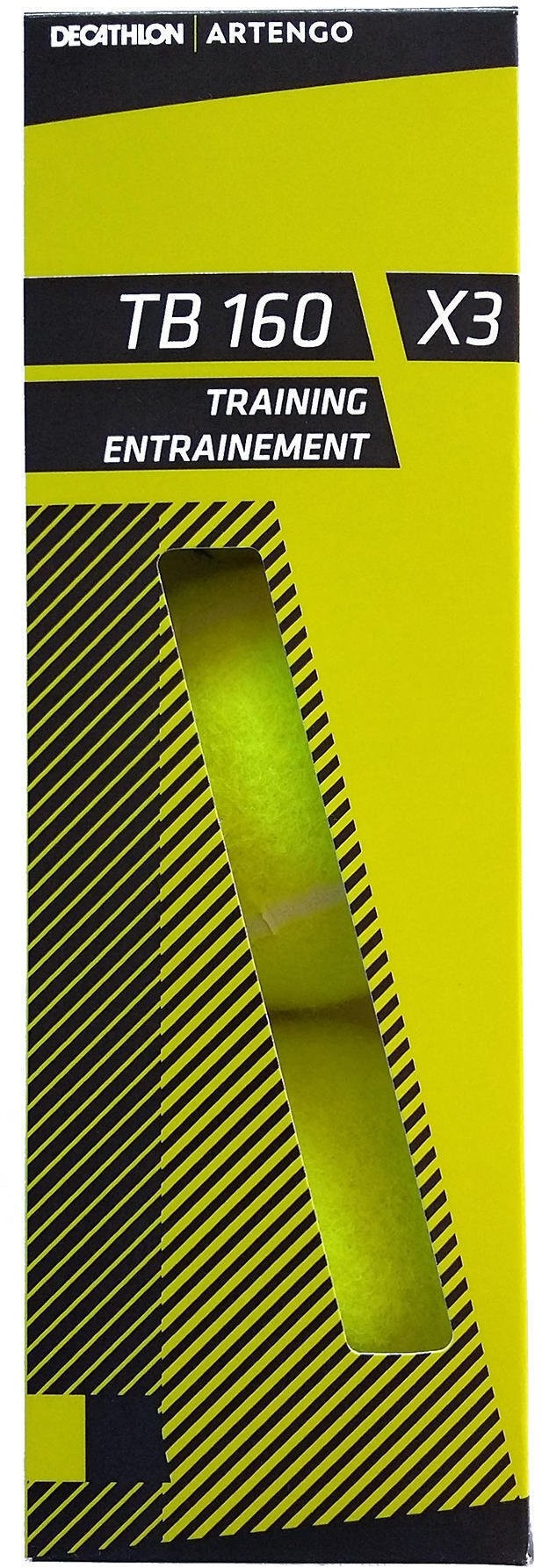 ARTENGO PIŁKA TENISOWA TB160*3 żółta Unisex