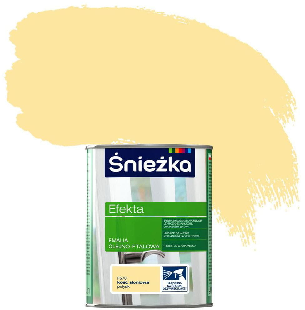 Emalia Efekta 0.9 l Kość słoniowa Połysk Śnieżka