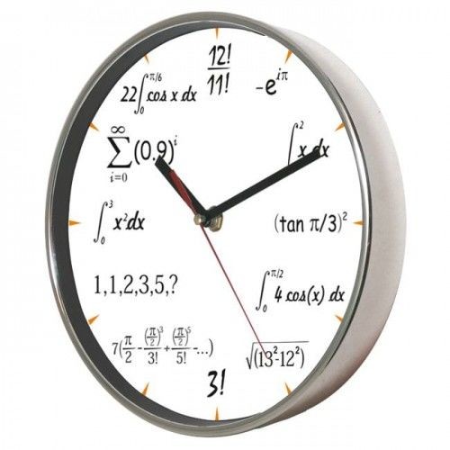 Atrix Zegar chromowany matematyka #3W ATE2019M3W