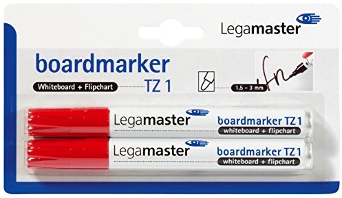 Legamaster TZ 7-110001 marker do tablic suchościeralnych, czerwony 8713797036511