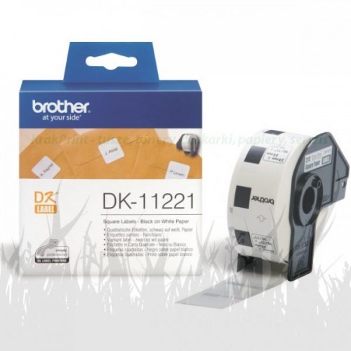 Brother Etykiety papierowe termiczne | 23x23mm | 1000szt DK11221)