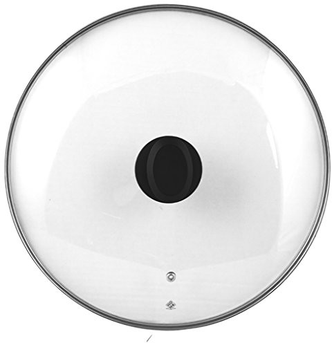 Home pokrywka z obramowaniem ze stali nierdzewnej, tworzywo sztuczne/szkło, przezroczysty/czarna, 40 cm 8003512487224