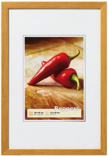 Walther wzornictwo Peppers holzr. 009 X 013 ramka na zdjęcia, drewno, dąb, 11.5 x 1.5 x 15 cm BP913E