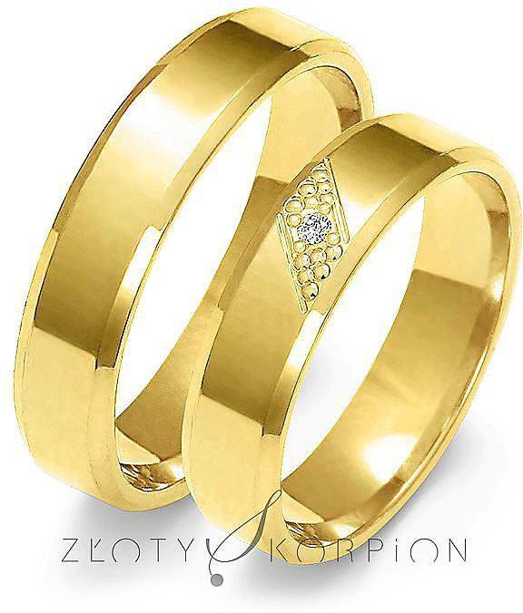Złoty Skorpion Obrączki ślubne Złoty Skorpion wzór Au-A149 Au-A149