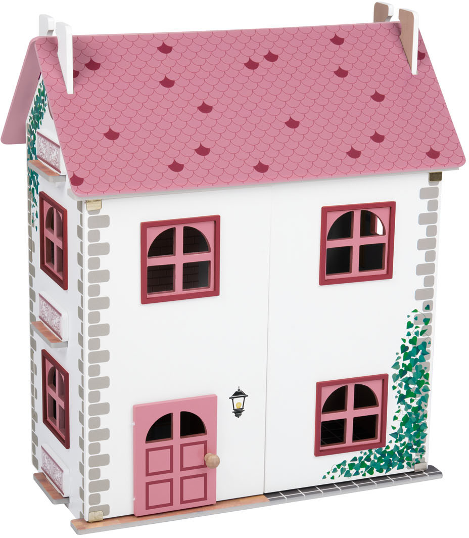 PLAYTIVE PLAYTIVE Drewniany domek dla lalek 1 sztuka (Różowy)