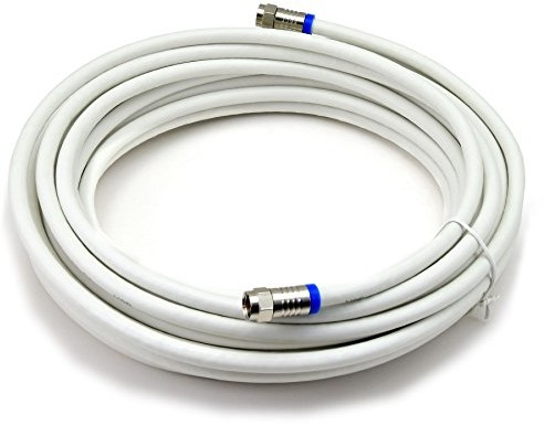 Satix Satix kabel koncentryczny 2 wtyczki typu F złącza F potrójnie ekranowane 120 dB klasa A + do satelitarnej TV kablowej 10 m biały SKK01000