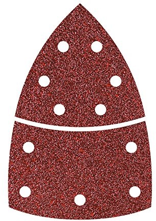Wolfcraft Tarcza ścierna przyczepnych nakładek ściernych , 2-częściowy, trzy zapinane na 95 MM i podstawa tarcza szlifierska korund, 10 sztuki, 5620000