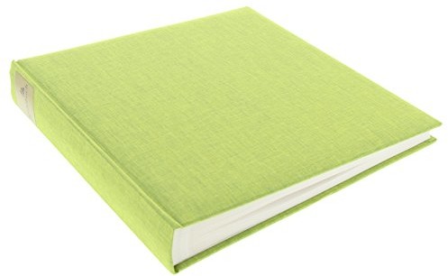 Goldbuch Trend 24805 album na zdjęcia, lniany, 60 stron przekładanych pergaminem, 25 x 25 cm, kolor jasnozielony 24 805