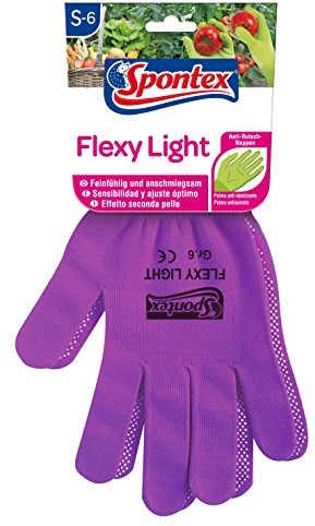 Spontex spontex FLEXY Light, rozmiar 6  6,5  Lekkie i elastyczne rozwiązania rękawiczki damskie do ogrodu i prac hobby, 1 para, , , 12551016