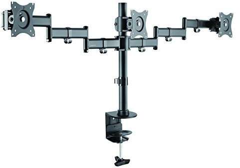 LogiLink bp0050 3-krotnie monitora-na biurko podpórka do 8 kg obciążenia, 33,02  68,58 cm (13  27 cali) czarna BP0050
