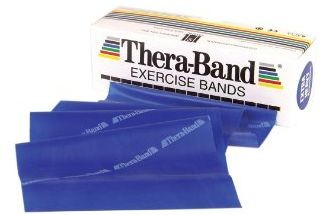 Thera-Band Ekstra mocna taśma rehabilitacyjna Thera Band o zwiększonej wytrzymałości (TB-niebieska) 0001507