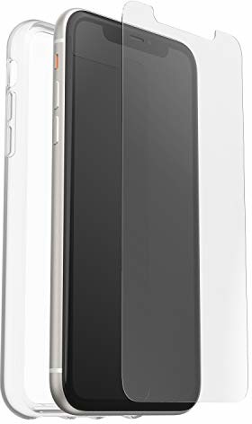 Otterbox Clearly Protected Skin Bundle Extra Slim silikonowe etui ochronne + szkło ochronne na wyświetlacz do Apple iPhone 11, przezroczyste 78-52194