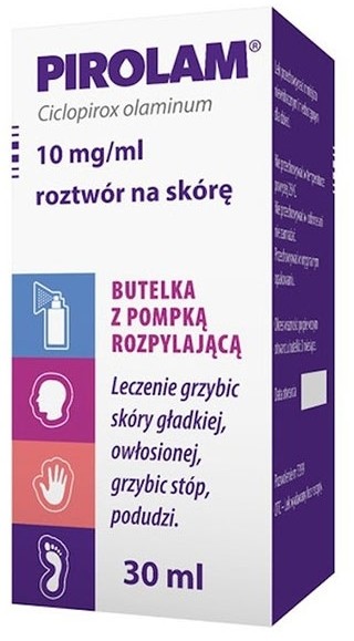 Polpharma Pirolam 10mg/ml roztwór na skórę 30ml