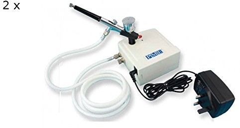 PME pme Airbrush Compressor Kit for Craft and Cake Deco Rating, plastik, kolor biały