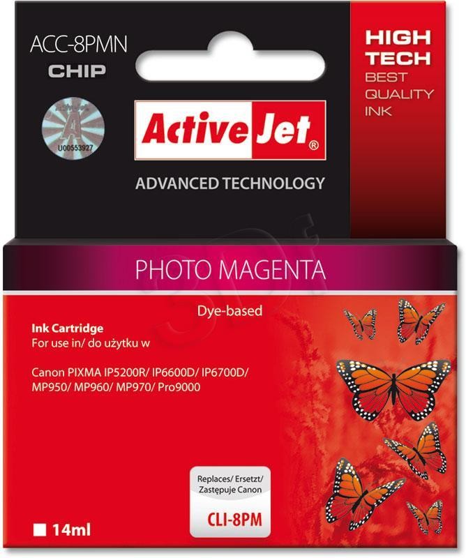 ActiveJet ACC-8PMN tusz light magenta do drukarki Canon (zamiennik Canon CLI-8PM) Supreme/ chip