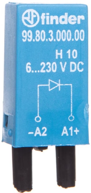 Finder Dioda gaszeniowa 6-220V DC polaryzacja A1+ 99.80.3.000.00