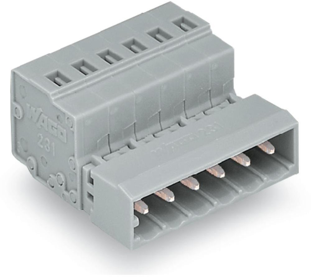 WAGO Listwa złączy męskich standardowa) WAGO 231-602 Ilośc pinów 2 Raster 5 mm 100 szt