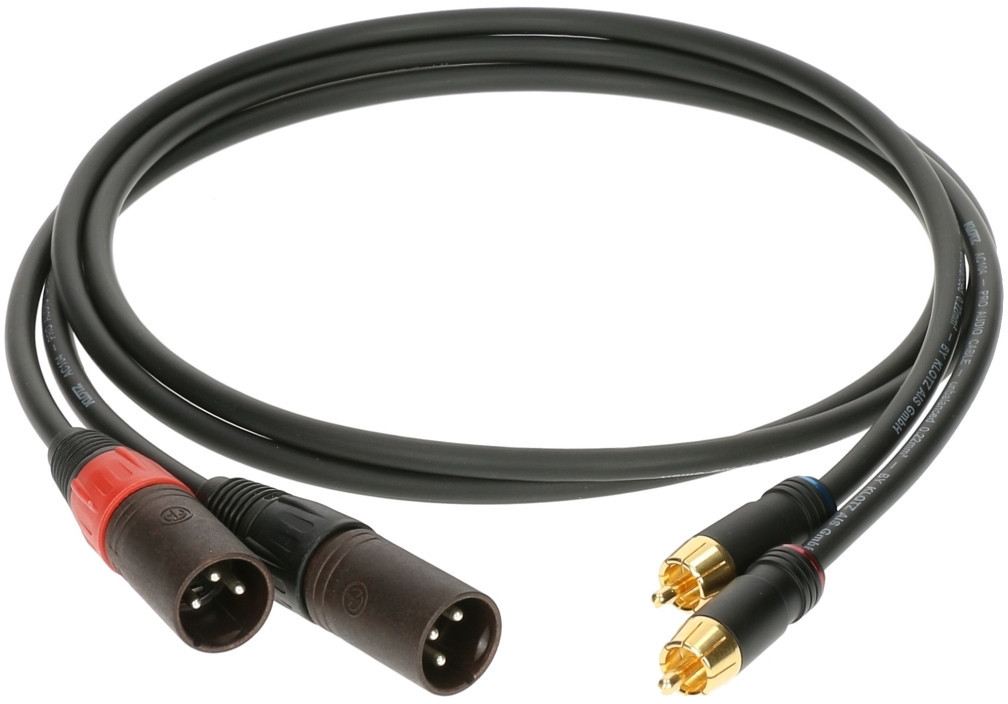 Klotz AL-RM0300 kabel audio RCA do XLR męski 3m