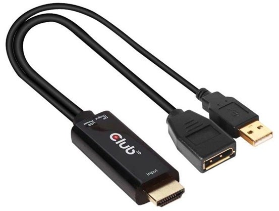 Club 3D video adapter - DisplayPort / HDMI - 25 cm
